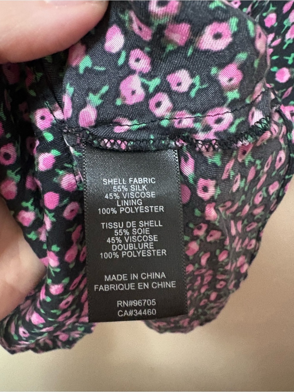 Rebecca Taylor Wild Rose Silk Blend Peplum Sleeveless Twist Detail Blouse Size 6 - Picture 10 of 11